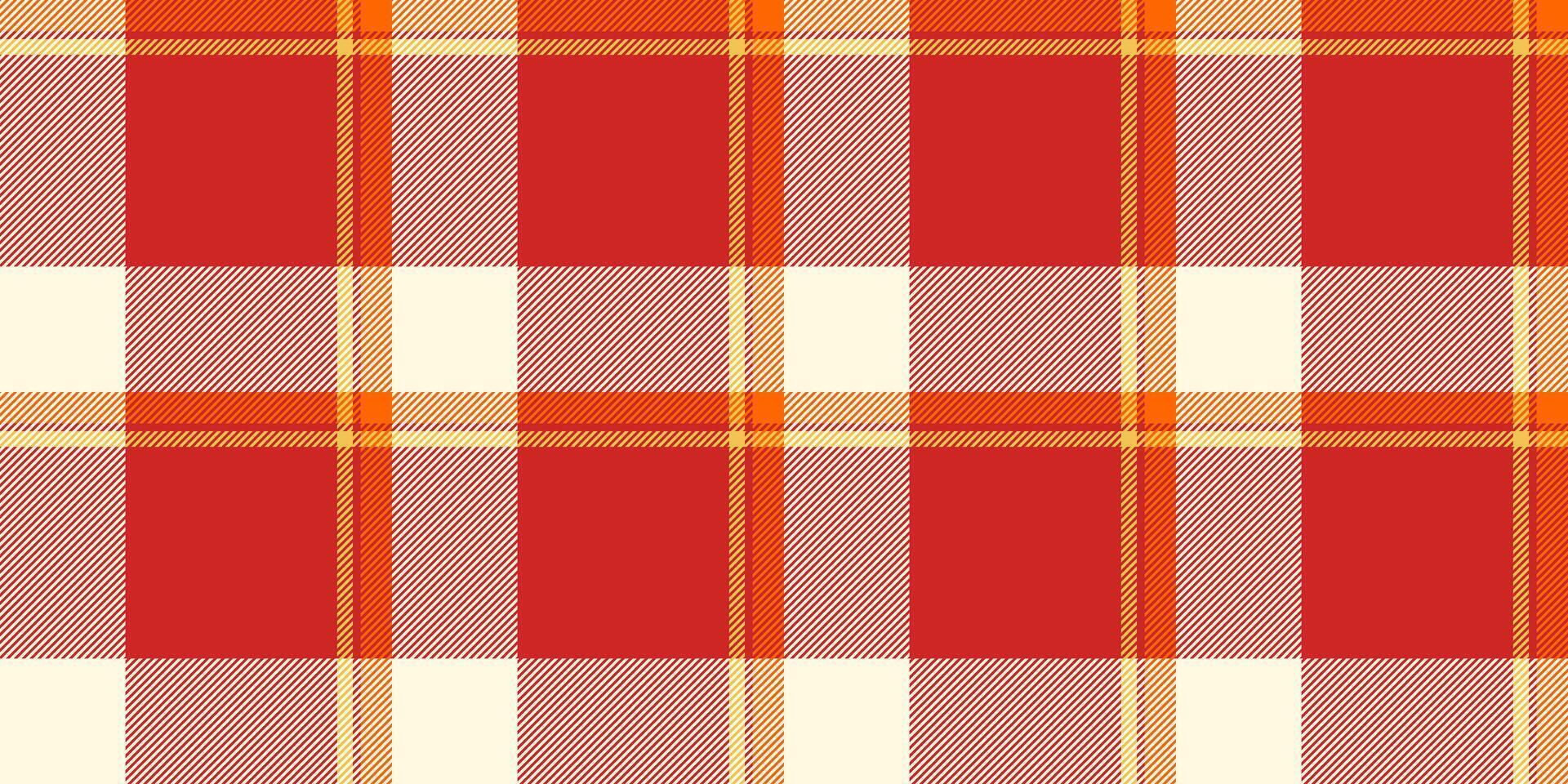 grens naadloos textuur, Verenigde Staten van Amerika patroon achtergrond kleding stof. formeel Schotse ruit textiel controleren plaid in rood en maïszijde kleuren. vector