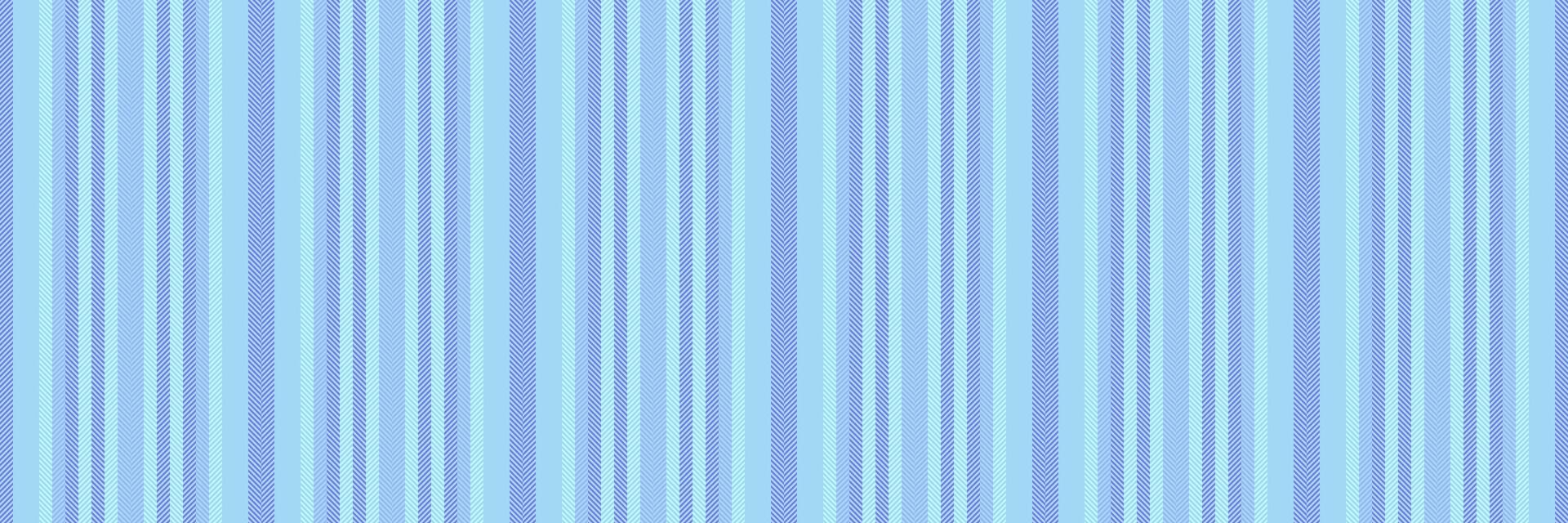 vezel streep naadloos textiel, kleding stof verticaal kleding stof lijnen. grens achtergrond patroon structuur in cyaan en blauw kleuren. vector