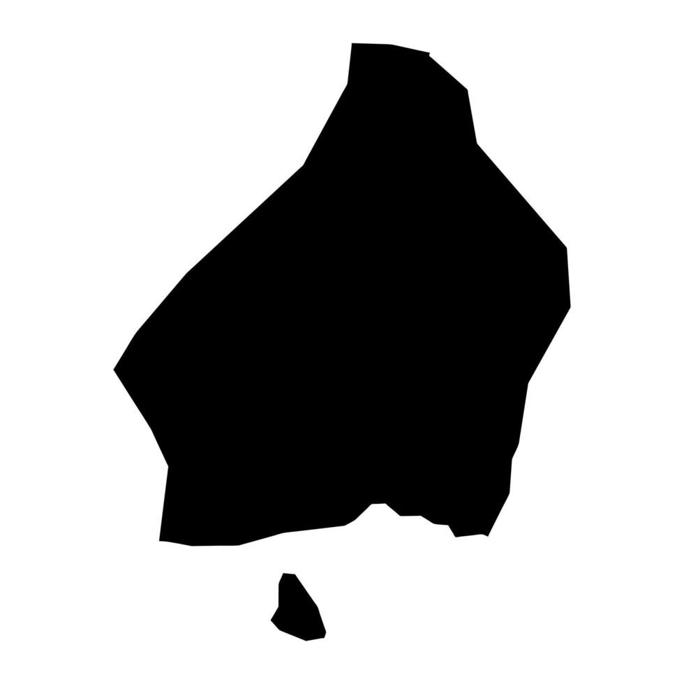 la romana provincie kaart, administratief divisie van dominicaans republiek. illustratie. vector