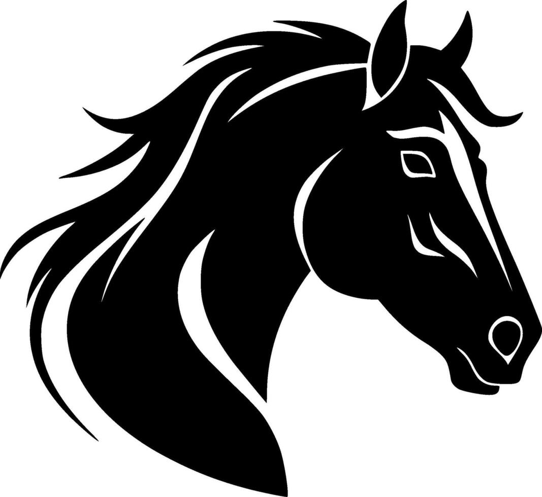 paard - hoog kwaliteit logo - illustratie ideaal voor t-shirt grafisch vector