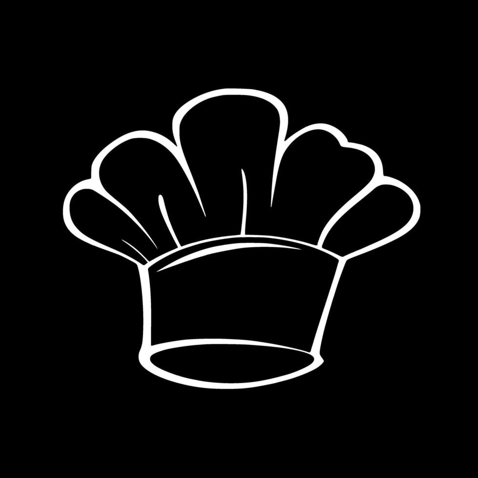 chef hoed - hoog kwaliteit logo - illustratie ideaal voor t-shirt grafisch vector