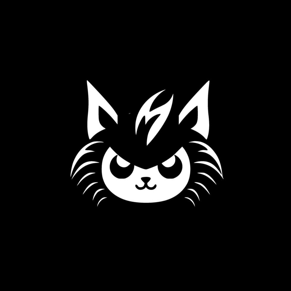 kat - minimalistische en vlak logo - illustratie vector