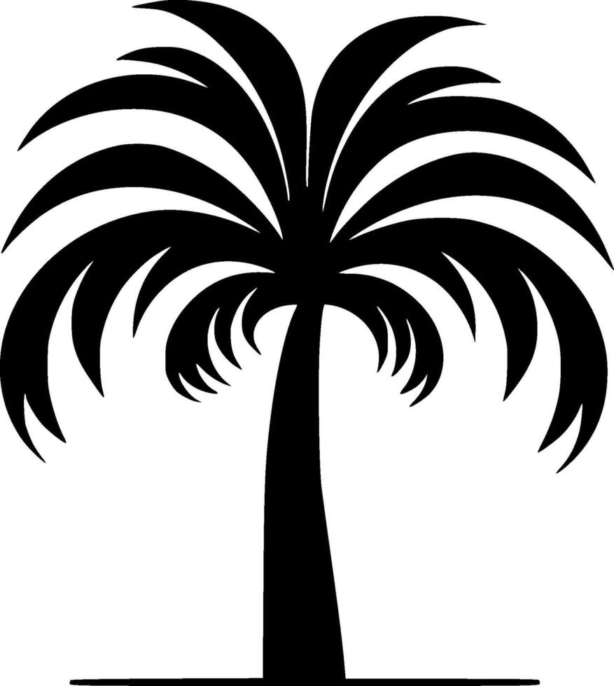 palm - minimalistische en vlak logo - illustratie vector