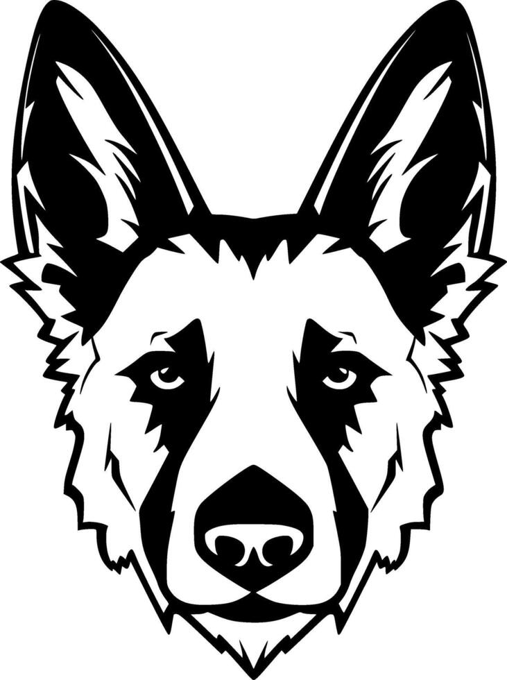 Duitse herder - hoog kwaliteit logo - illustratie ideaal voor t-shirt grafisch vector