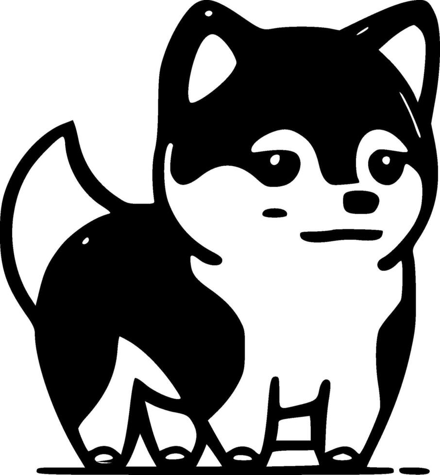 shiba - hoog kwaliteit logo - illustratie ideaal voor t-shirt grafisch vector