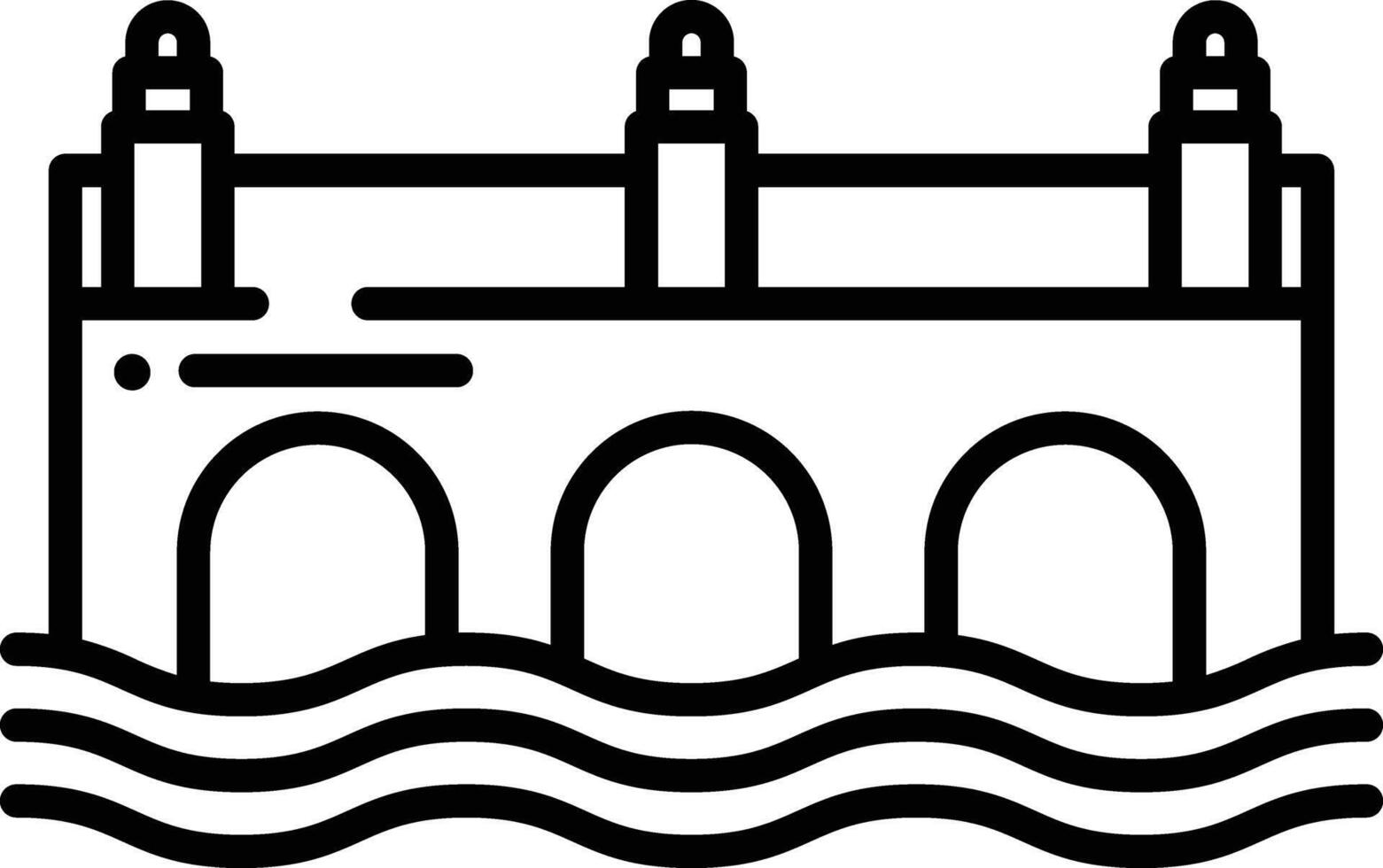 brug schets illustratie vector