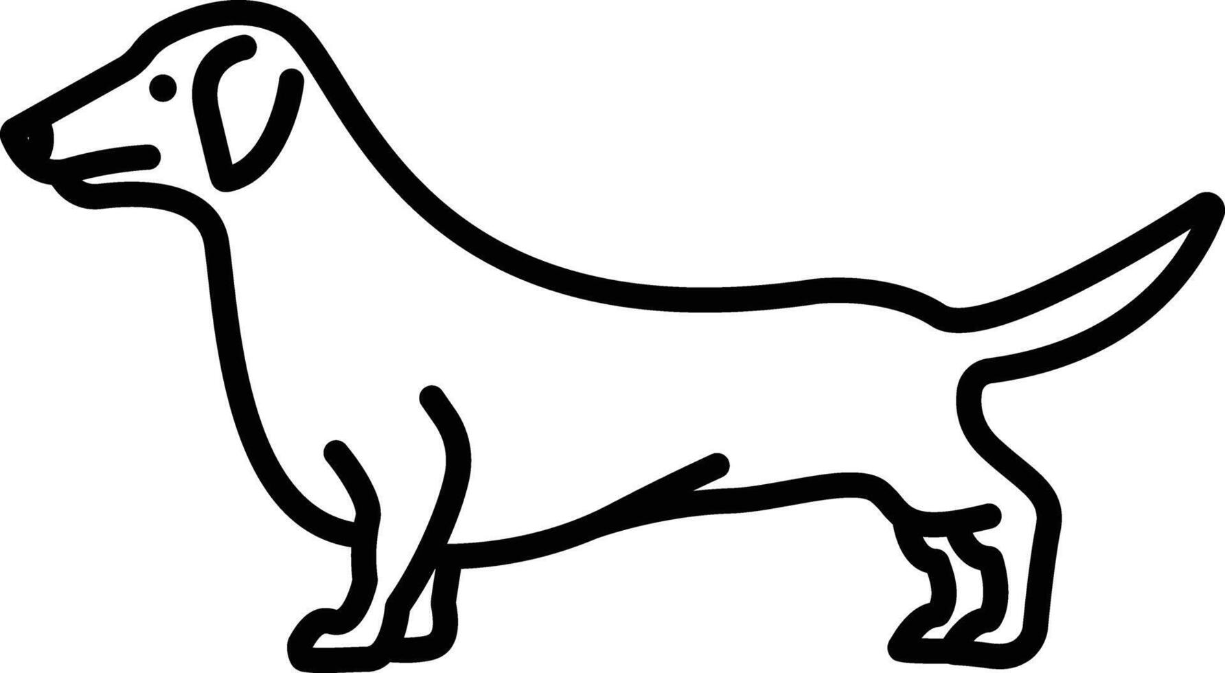 teckel hond schets illustratie vector