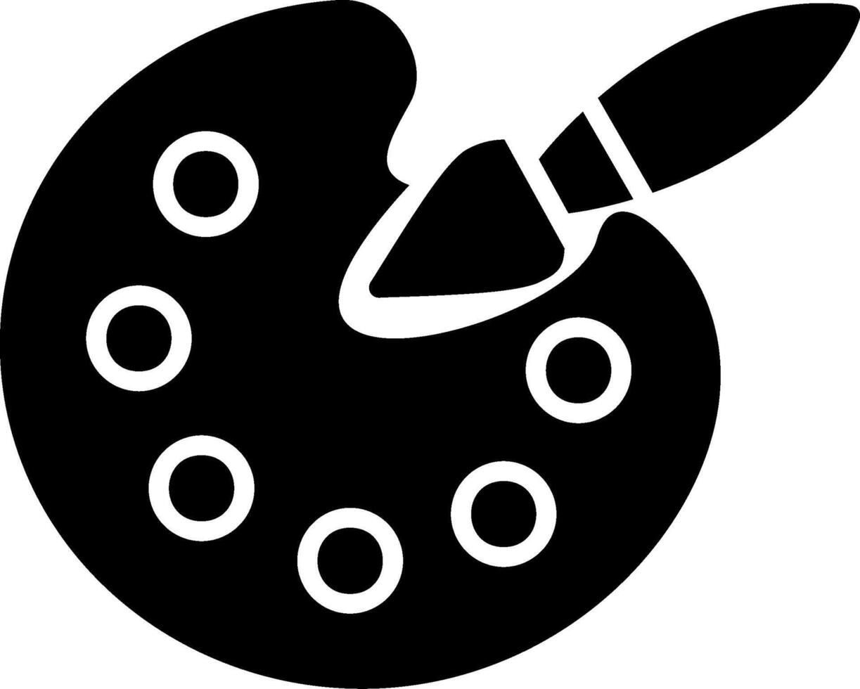 schilderij glyph icoon vector