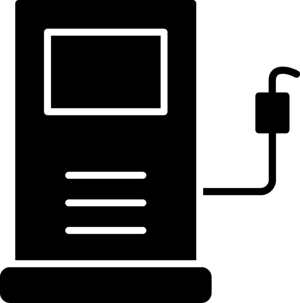 benzine station glyph icoon vector