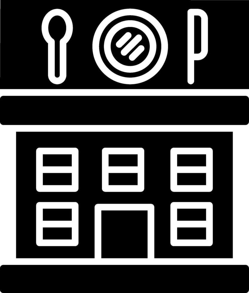 restaurant glyph-pictogram vector