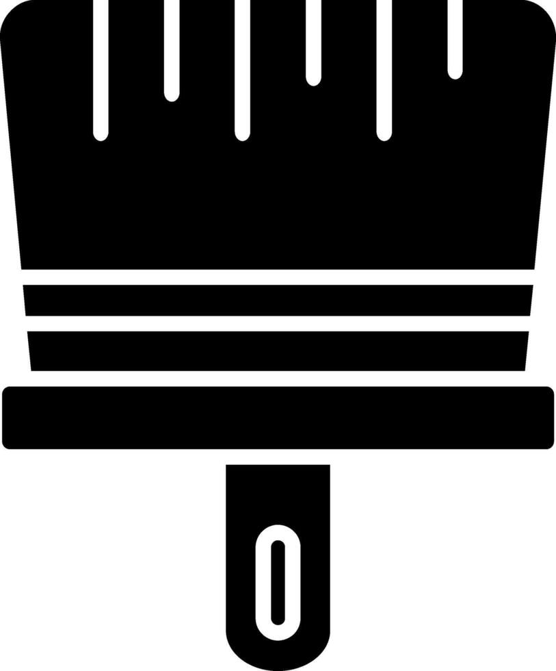 penseel glyph icoon vector