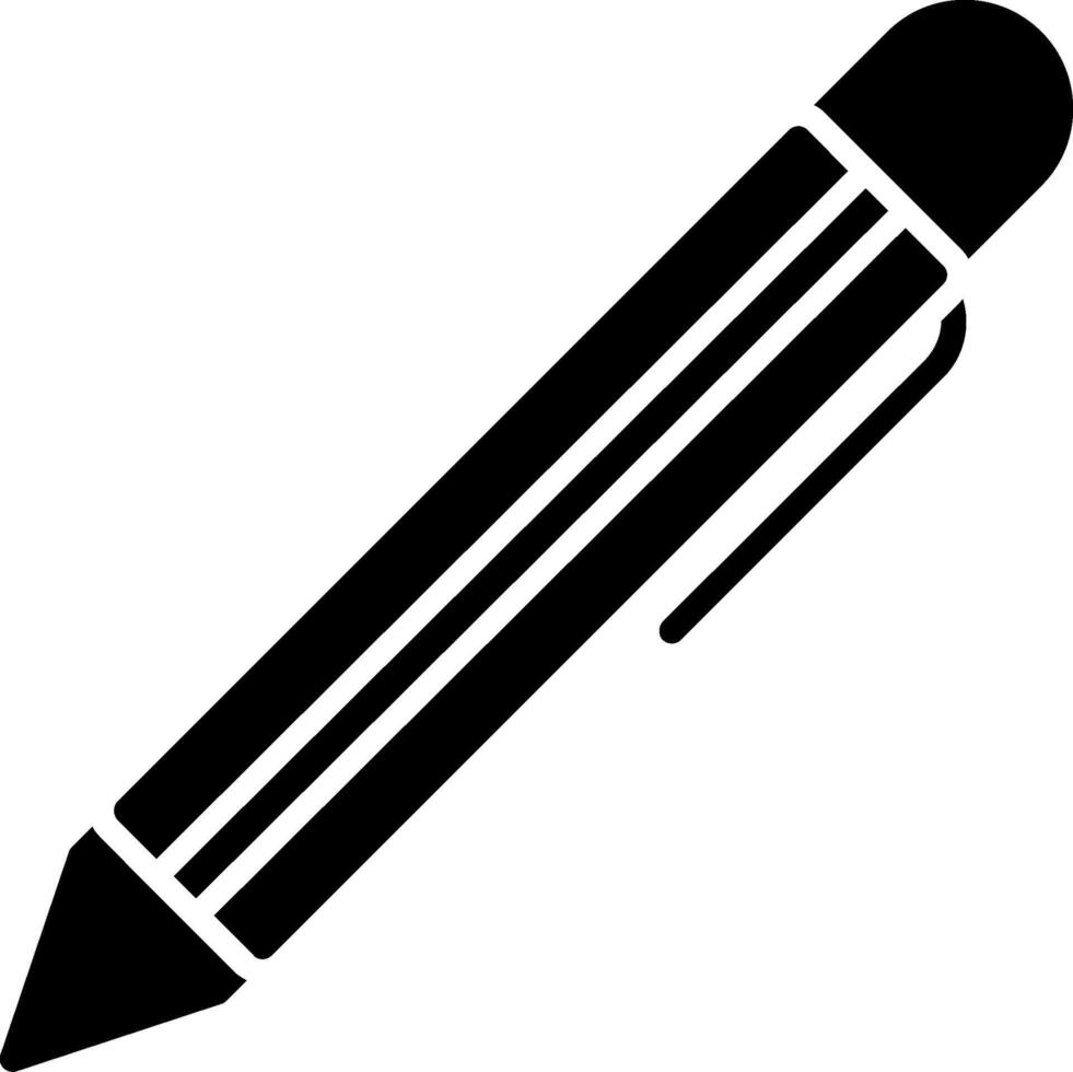 pen glyph-pictogram vector