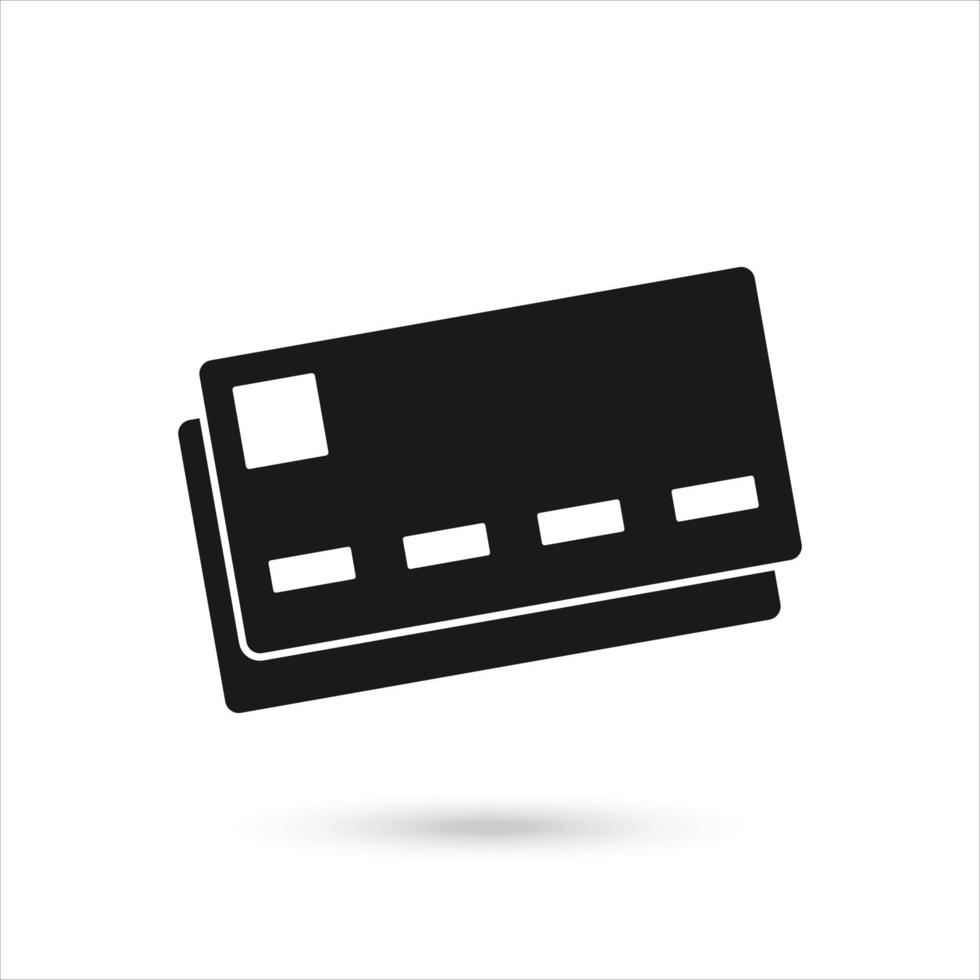 creditcard lijn pictogram. bank betalingsmethode teken. vector