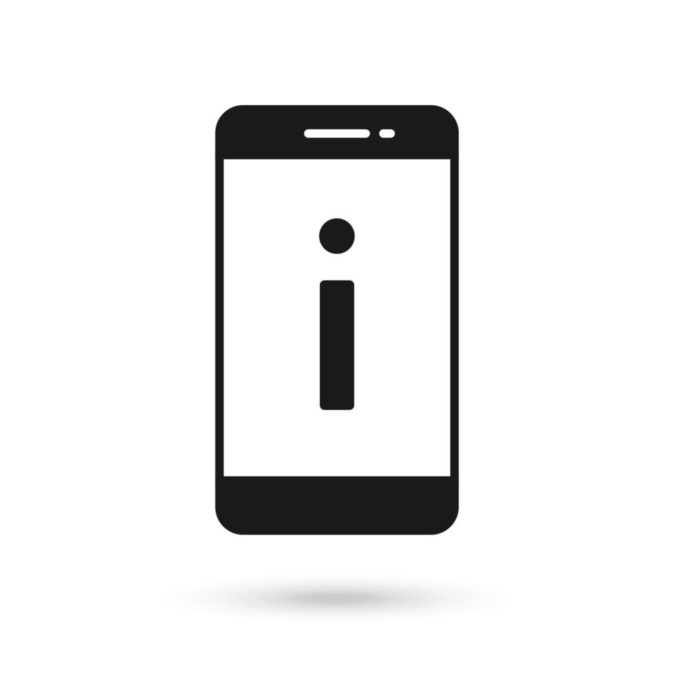 vector telefoonpictogram en letter i. telefonische hulpinformatie krijgen.