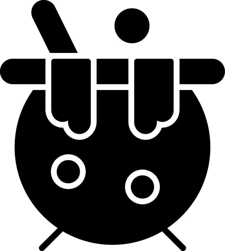 ketel glyph icoon vector