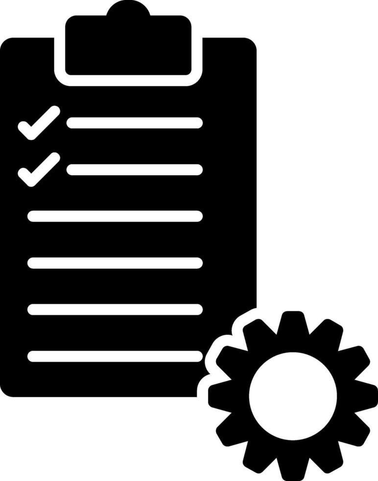 glyph-pictogram voor projectbeheer vector