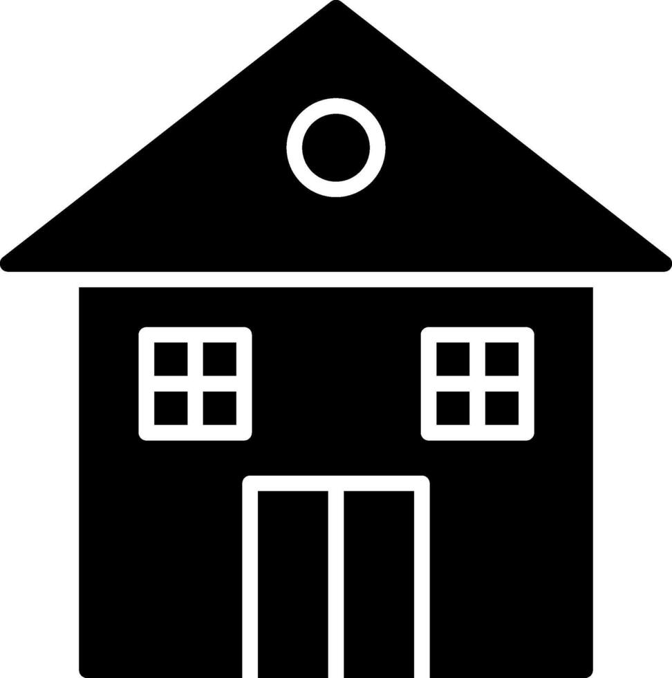 huis glyph icoon vector