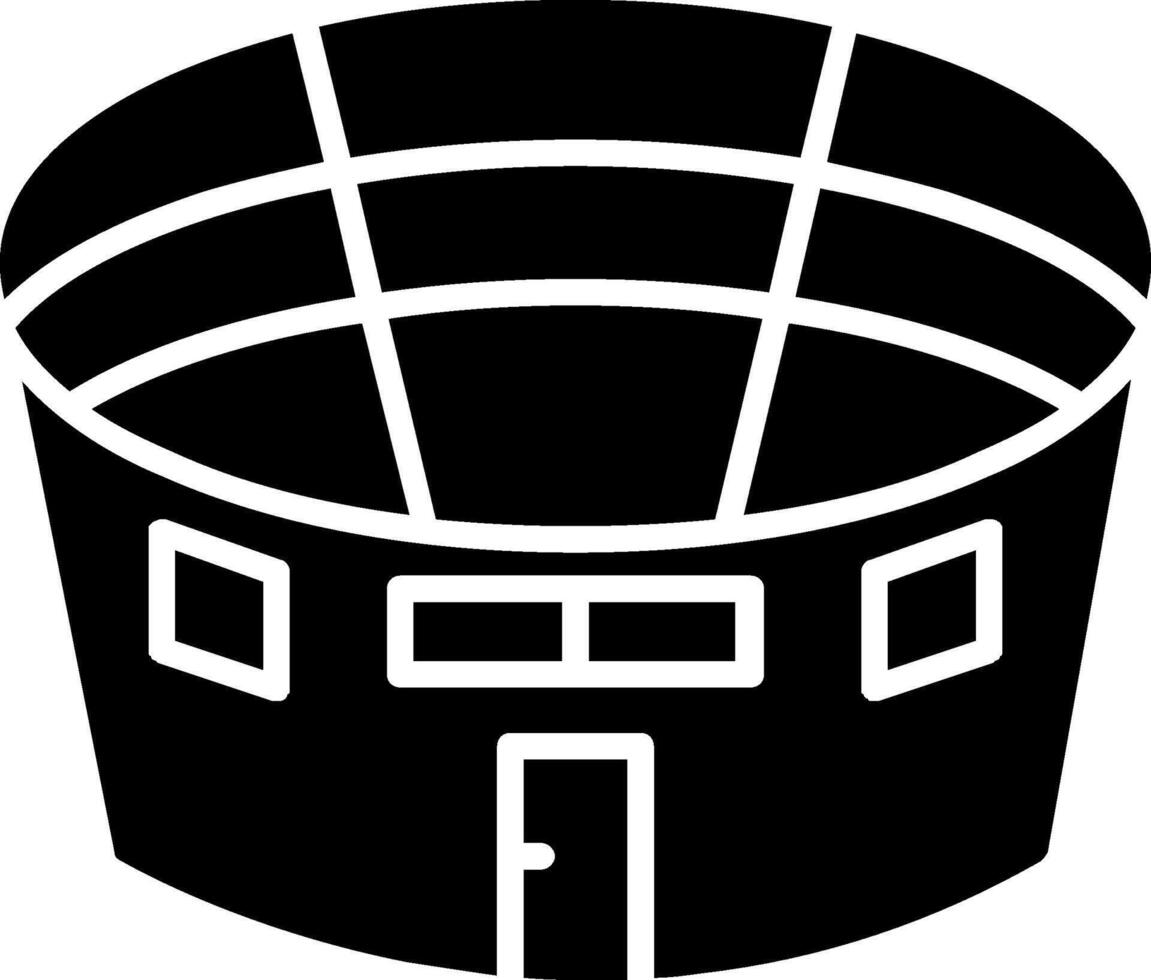 stadion glyph icoon vector