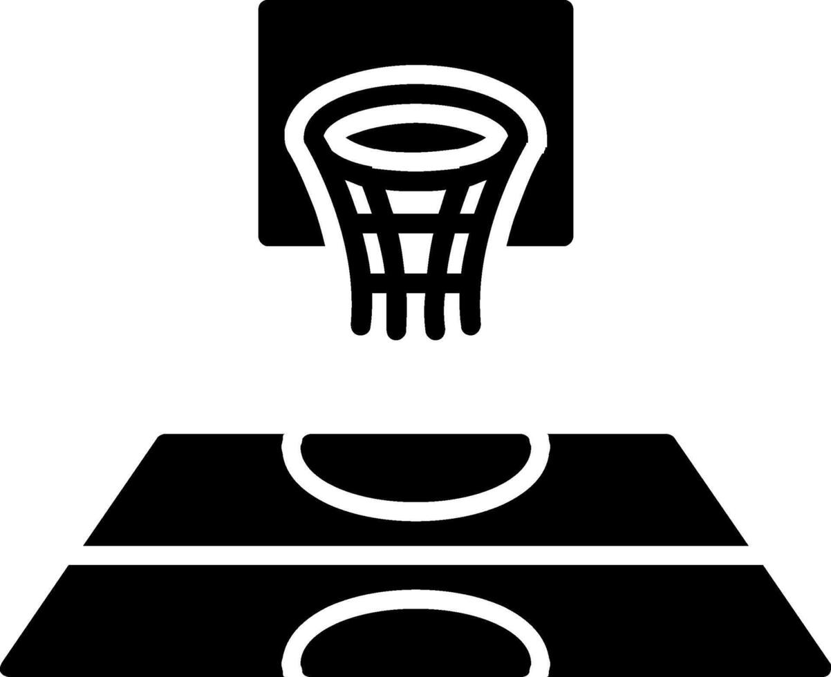 sport- hal glyph icoon vector