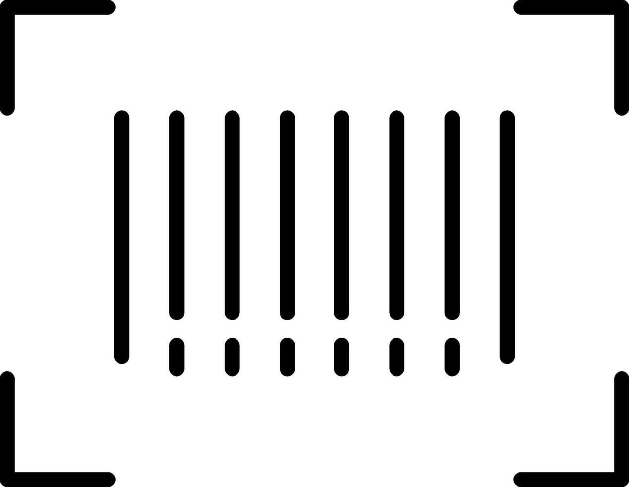 bar code lijn gevulde icoon vector