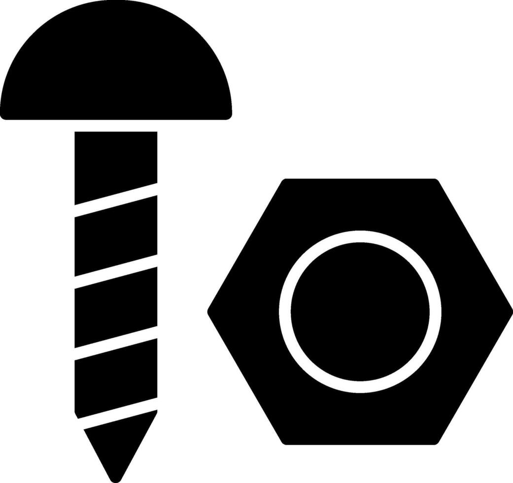 noot glyph icoon vector