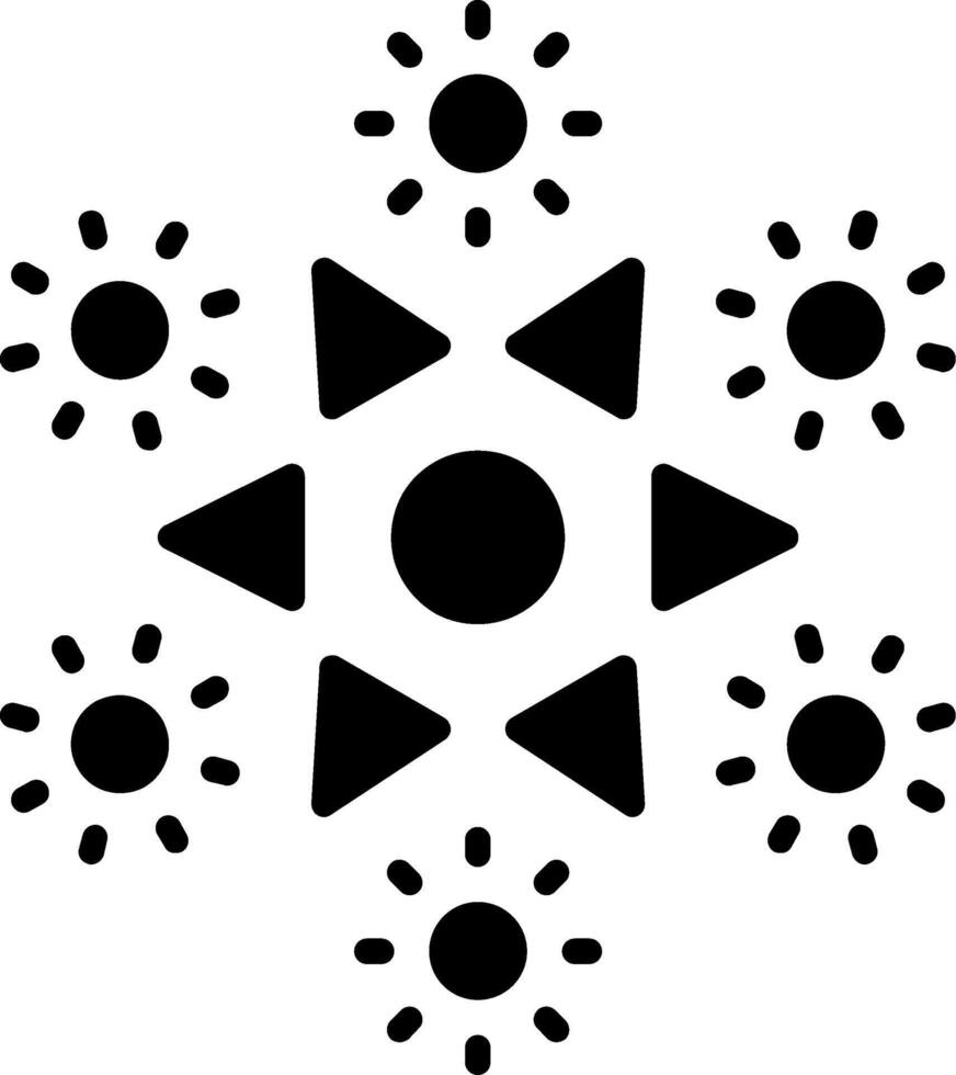 vuurwerk glyph-pictogram vector