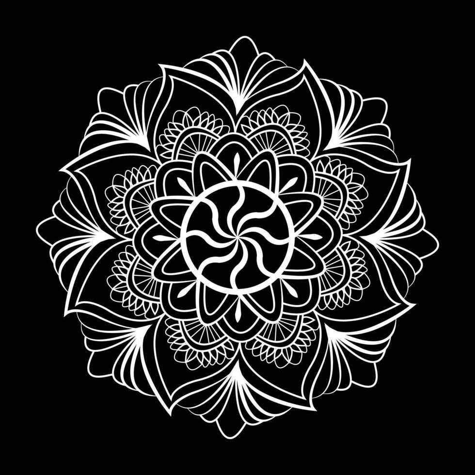 bloem bloemen mehndi tatoeëren eps mandala patronen voor downloaden vector