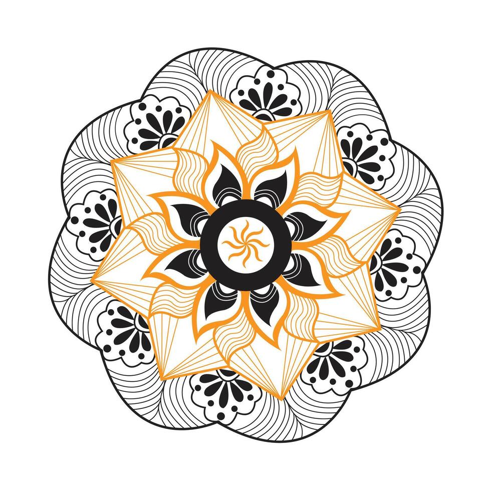 uniek luxe standaard- creatief eps mandala sjabloon voor vrij downloaden vector