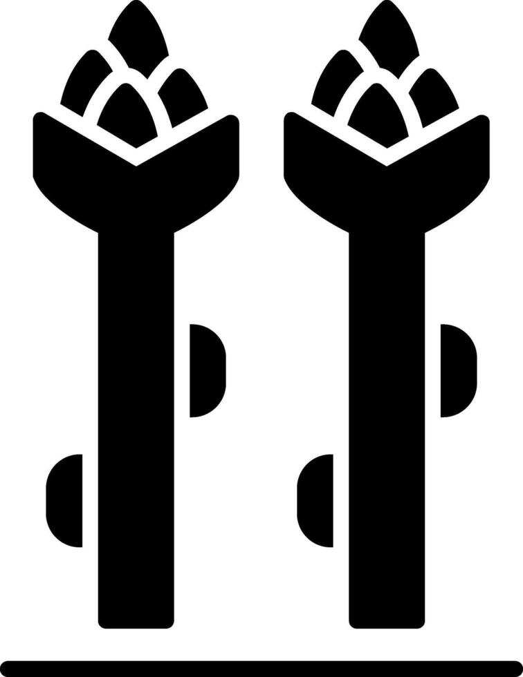 asperges glyph icoon vector