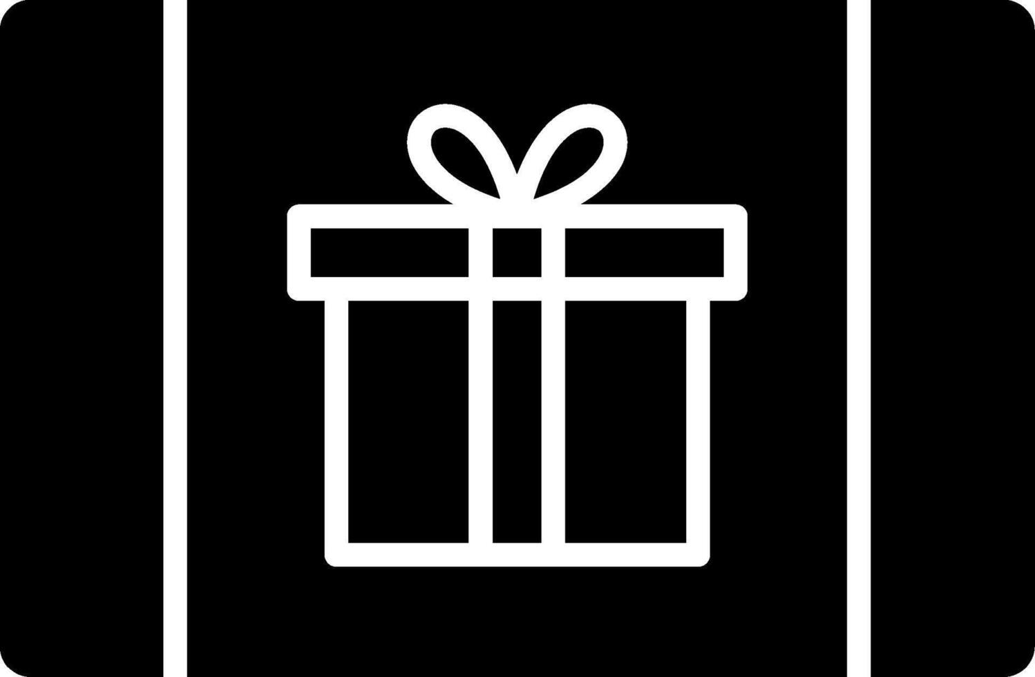 glyph-pictogram cadeaubon vector