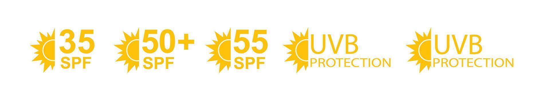 spf 50 icoon. zon bescherming vector