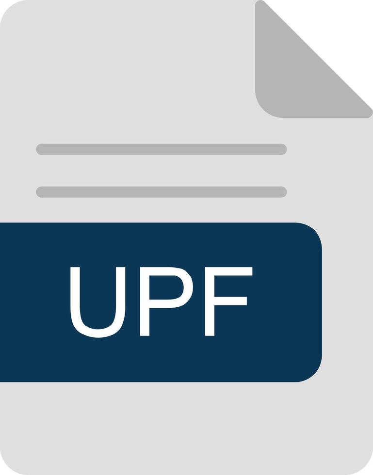 upf het dossier formaat vlak icoon vector