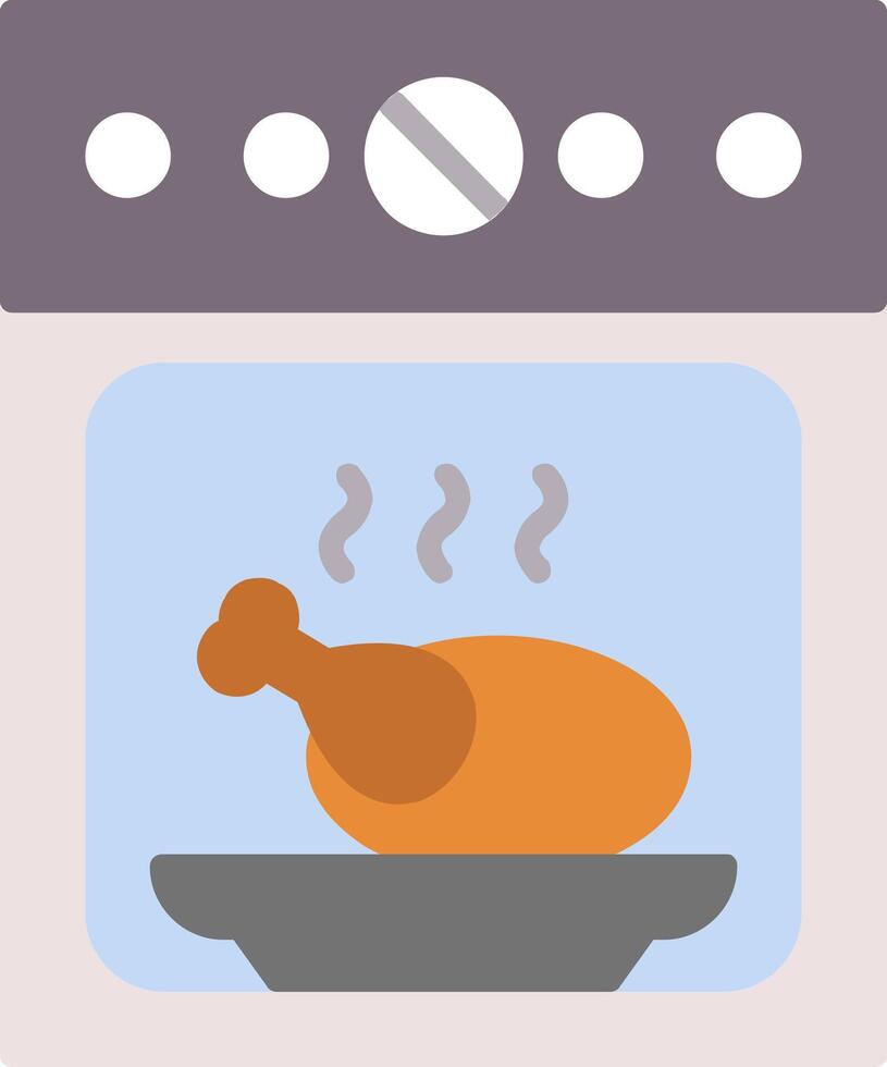 oven plat icoon vector