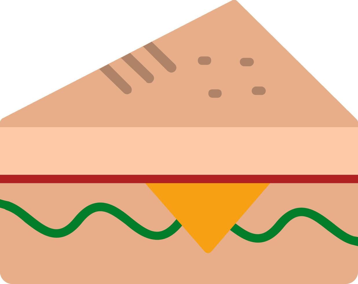 broodje plat pictogram vector