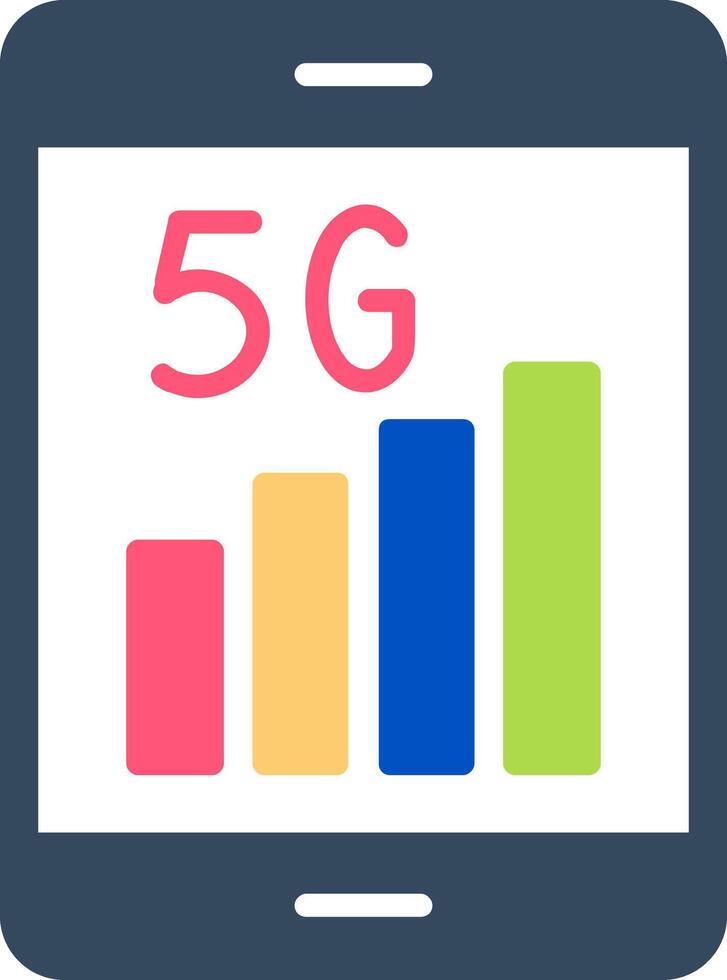 5g vlak icoon vector