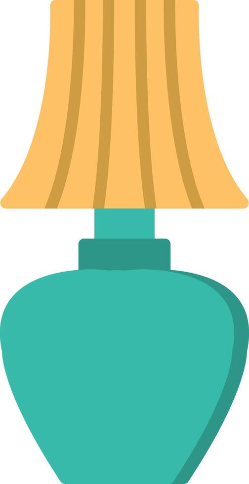 lamp plat pictogram vector