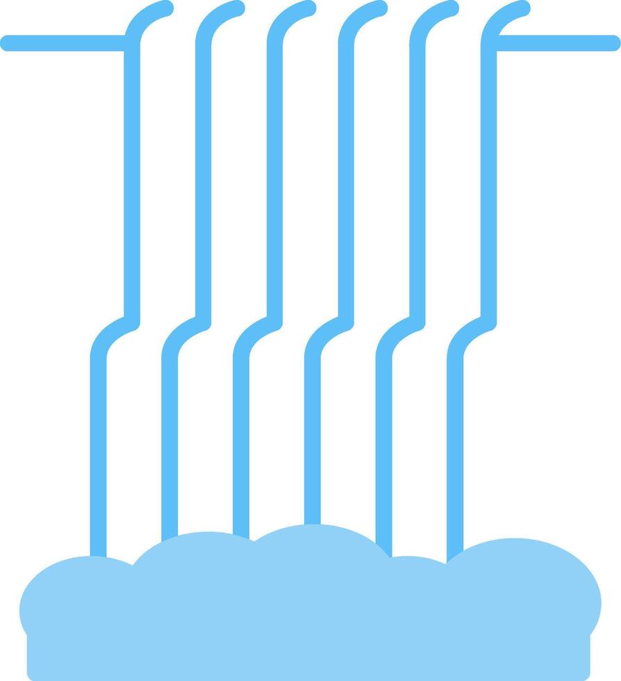 platte pictogram waterval vector