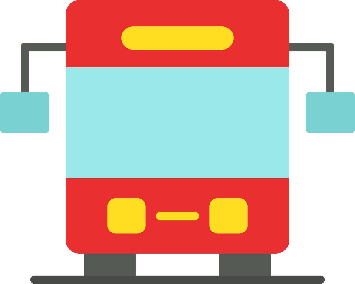 bus plat pictogram vector