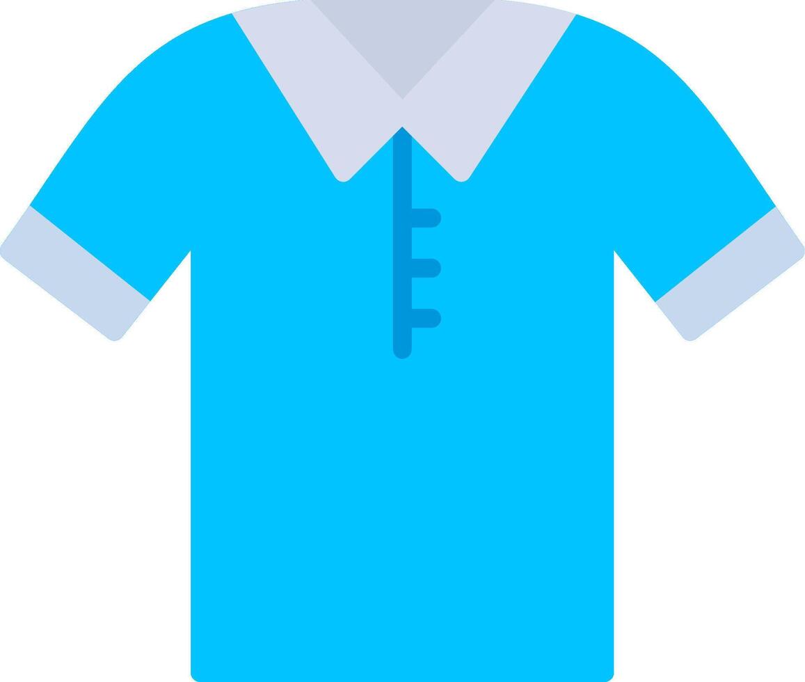 poloshirt plat pictogram vector