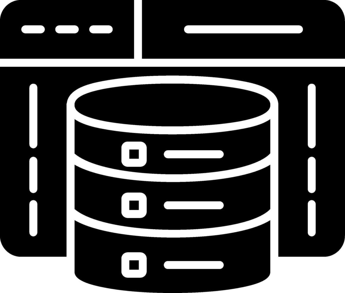 glyph-pictogram voor webontwikkeling vector