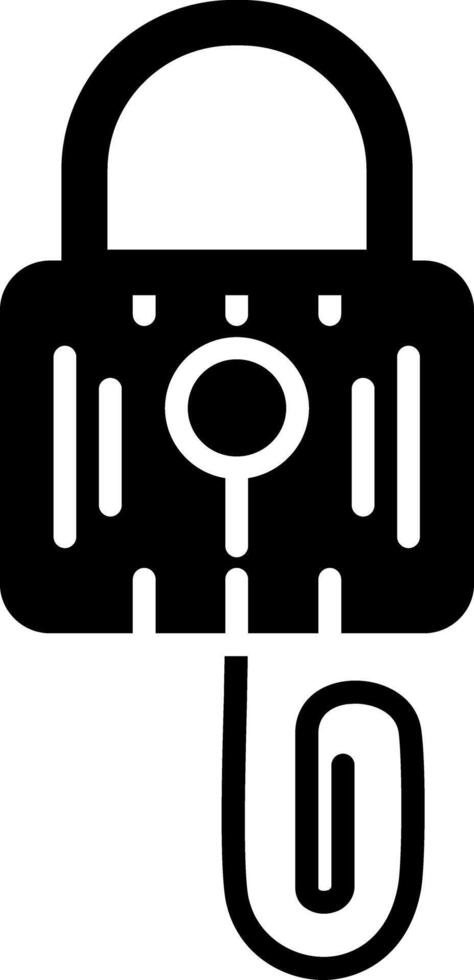 inbreker glyph icoon vector