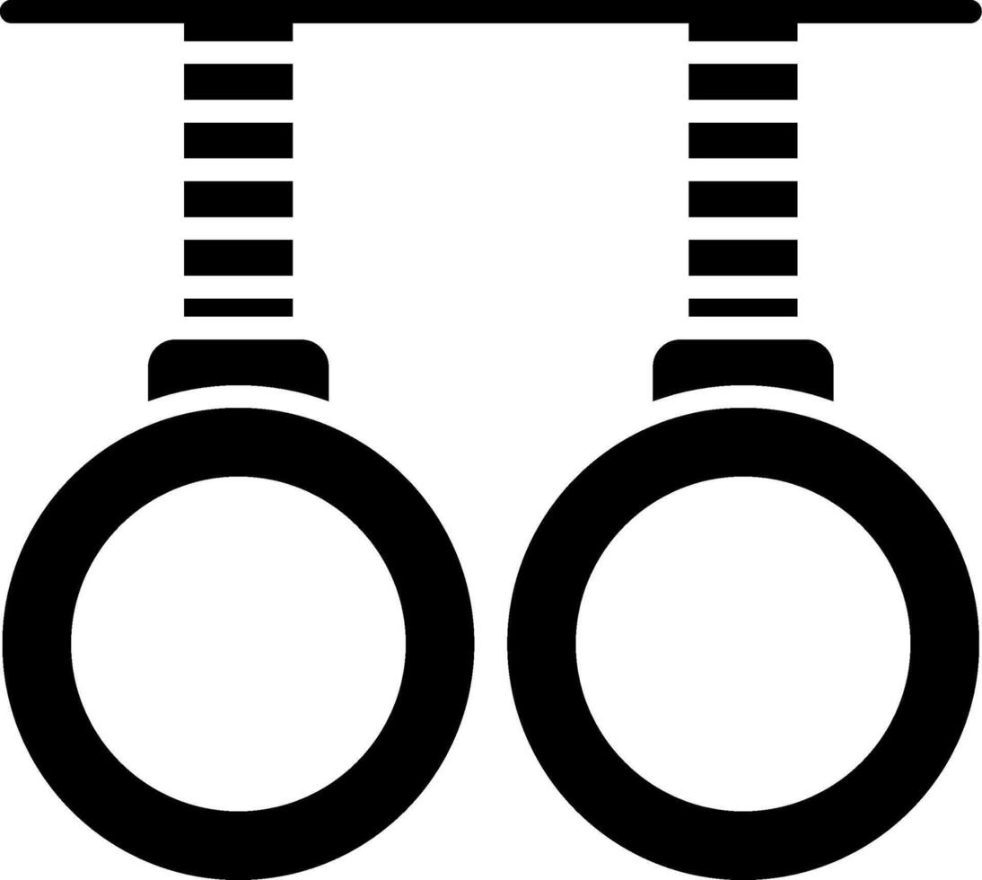 gymnastiek glyph icoon vector