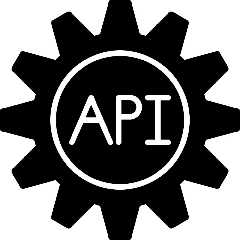 api glyph-pictogram vector