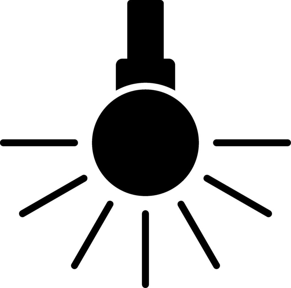 koplamp glyph icoon vector