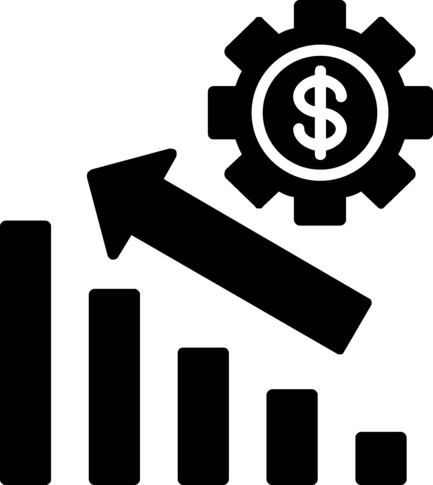 wind turbine glyph icoon vector