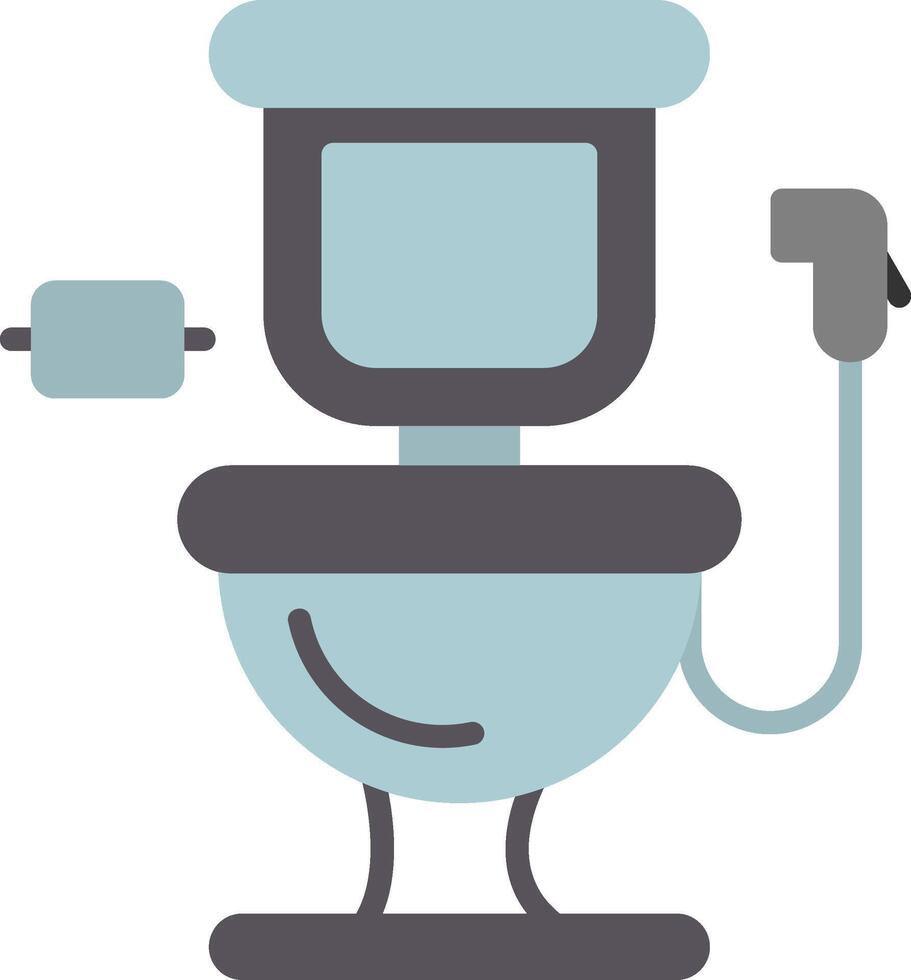 toilet plat pictogram vector