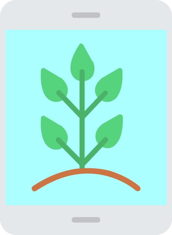 landbouw app vlak icoon vector