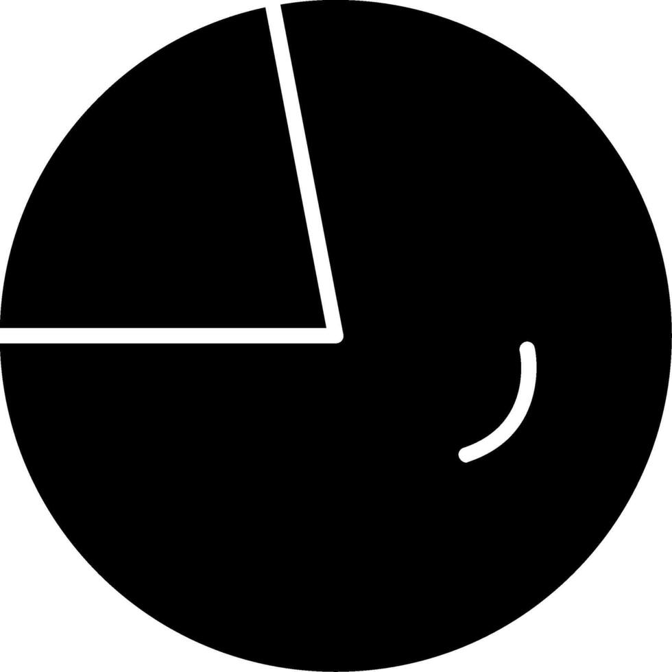 circulaire tabel glyph icoon vector