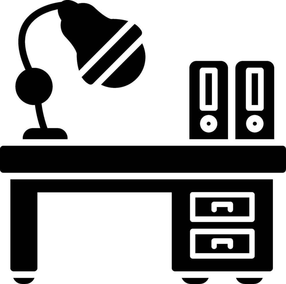 werkruimte glyph-pictogram vector