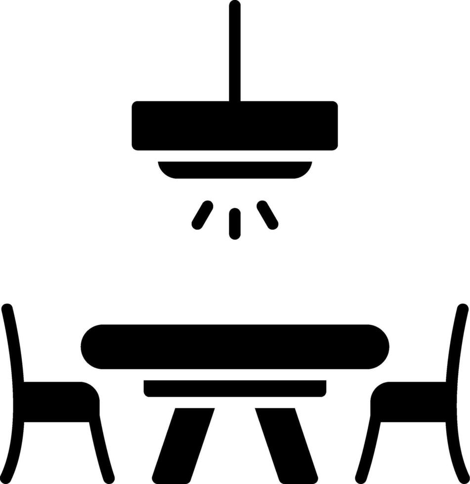 diner tafel glyph icon vector